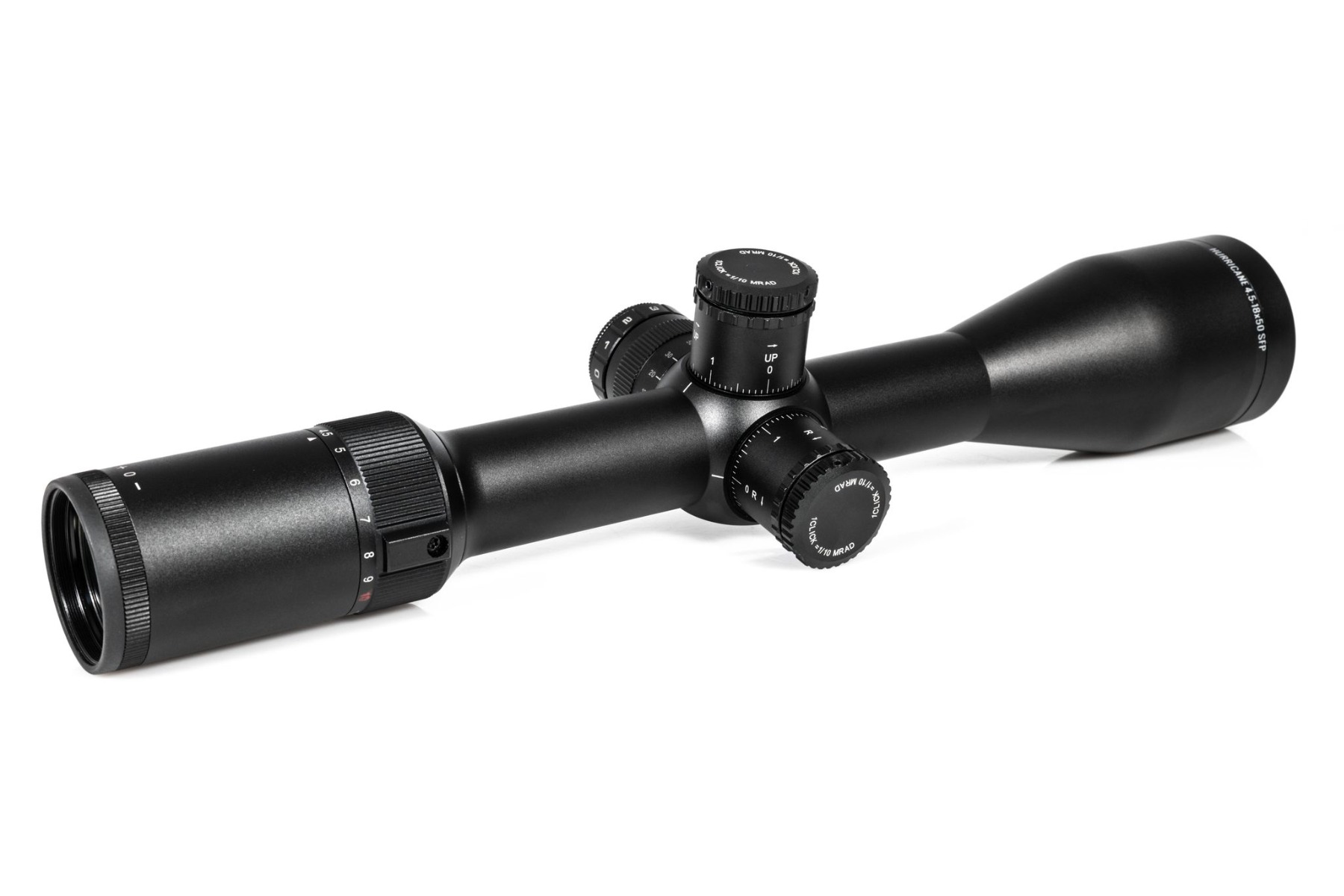 WULF HURRICANE 4.5-18X50 SFP RIFLE SCOPE & OWLNV N9 SCREEN DAY & NV ADD-ON