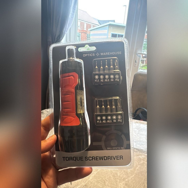WIN A: Optics Warehouse 10-60 Inch Pounds / 1.1-6.8 Nm Torque Screwdriver