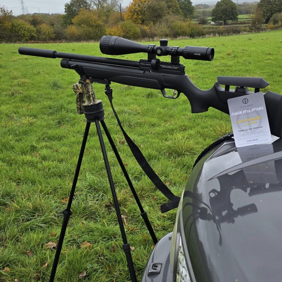 WIN A: Fiery Deer Gen 6 Quick Deploy Trigger Operated Rifle Shooting Tripod - 100cm /190cm Height Adjustment