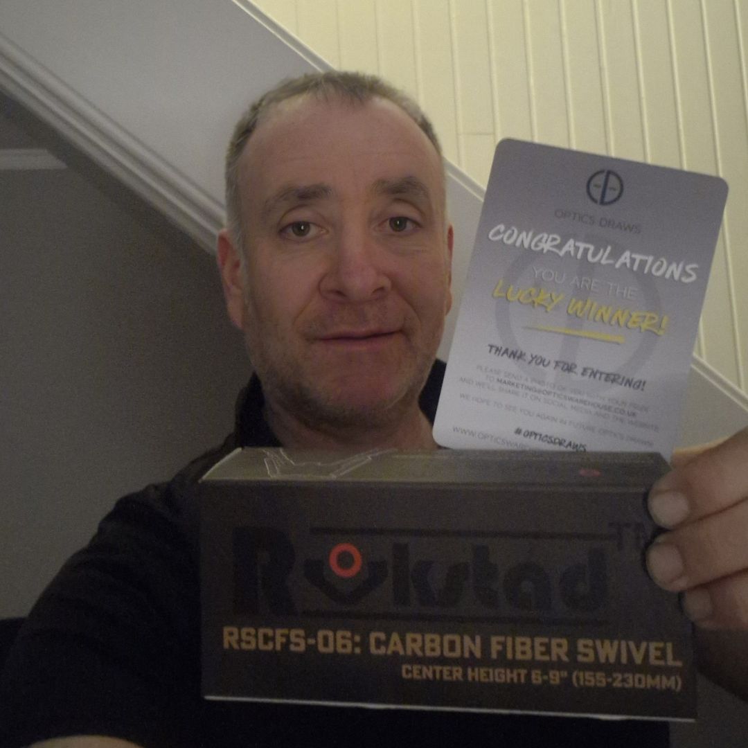 WIN A: Rokstad 6-9 inch Swivel Bipod for Q/D Swivel with Lever Lock and Carbon Fibre Legs