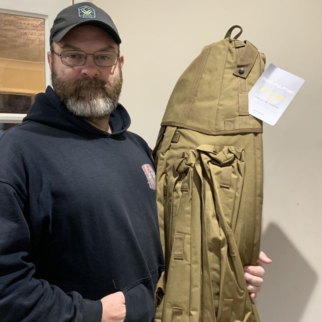 WIN A: ELLTECH ARIDA 52" 600D Sniper Tactical Drag Bag - Tan