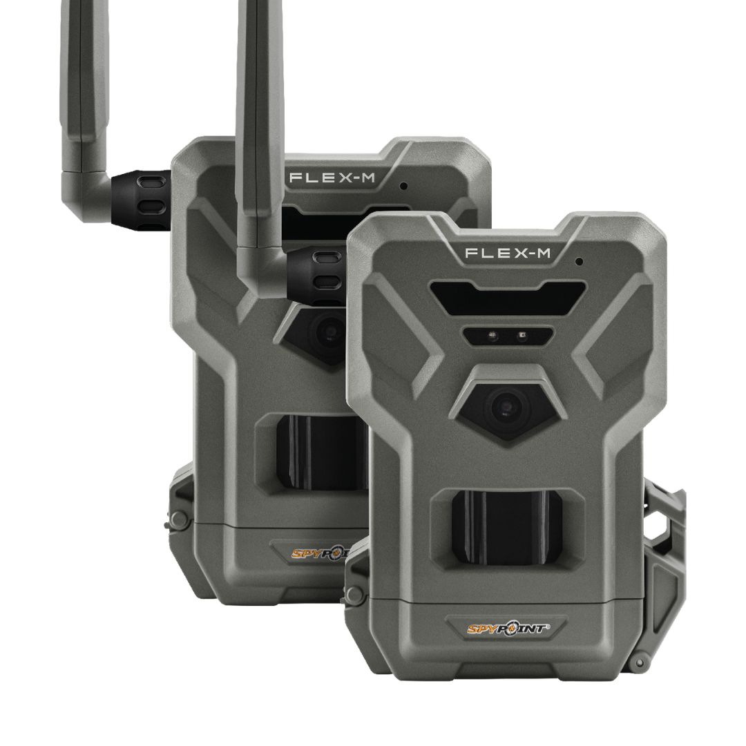 WIN A: Spypoint FLEX-M LTE 4G 28MP Grey Trail Camera TWIN PACK