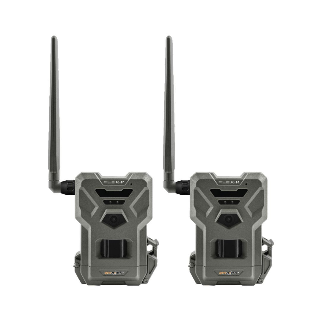 WIN A: Spypoint FLEX-M LTE 4G 28MP Grey Trail Camera TWIN PACK
