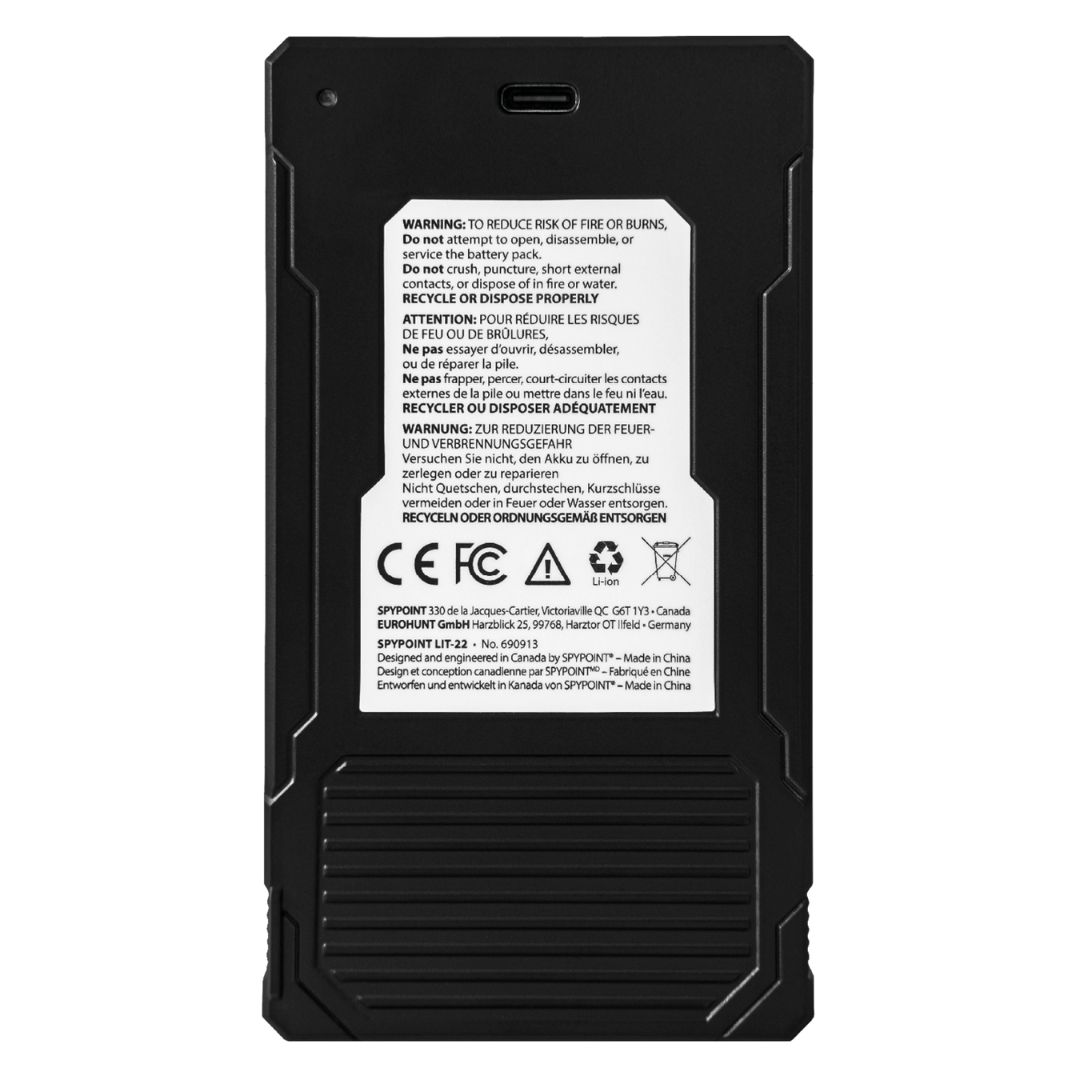 Spypoint LIT-22 Rechargeable Lithium Battery TWIN PACK for FLEX Trail Cameras