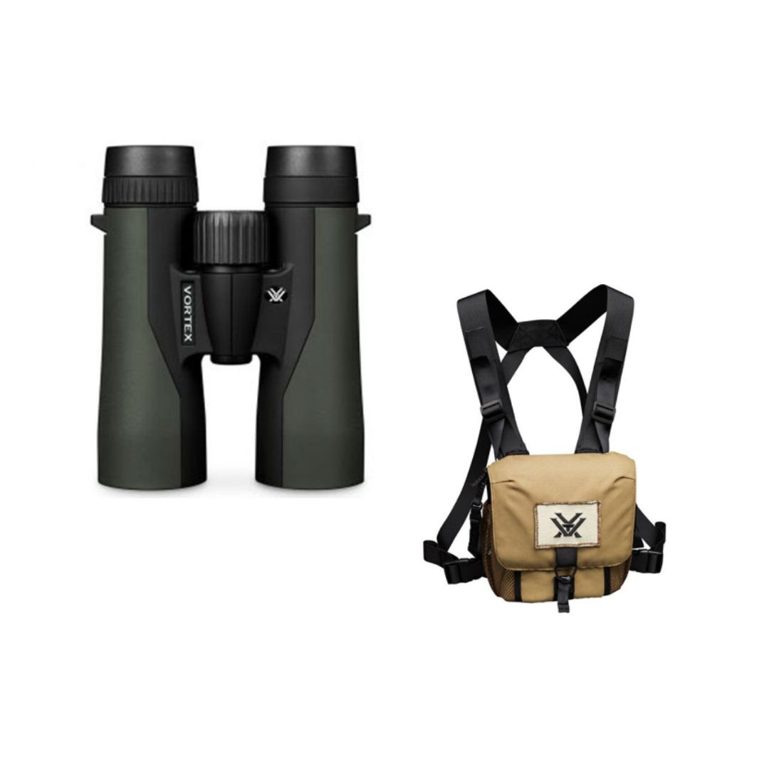 WIN A: Vortex Crossfire HD 8x42 Full Roof Prism Binoculars - With Glass Pak Binocular Harness 