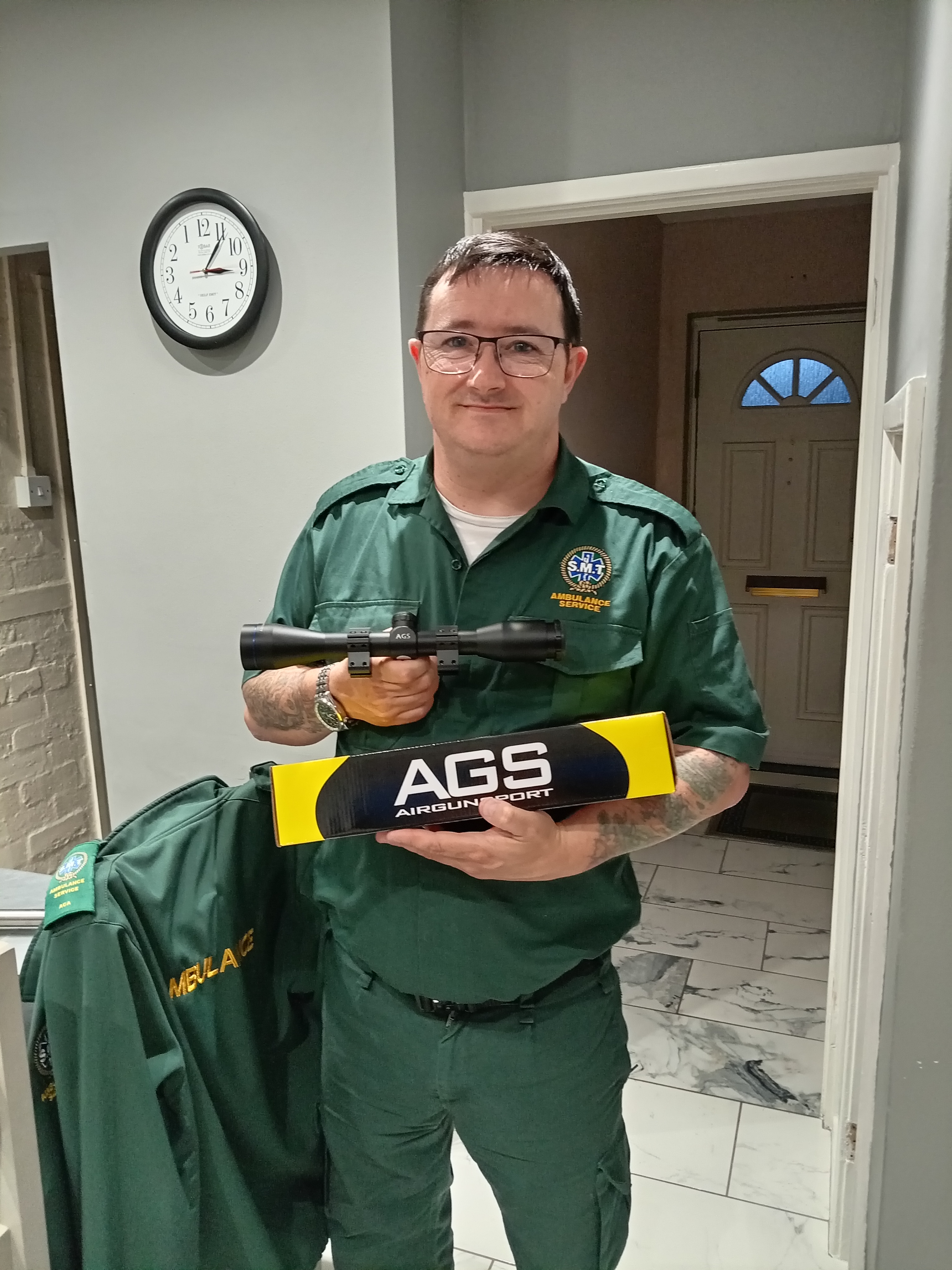 WIN A: AGS Cobalt 4x40 Mil Dot Reticle 25mm 35 yard Parallax Rifle Scope w/ Dovetail Mount Rings