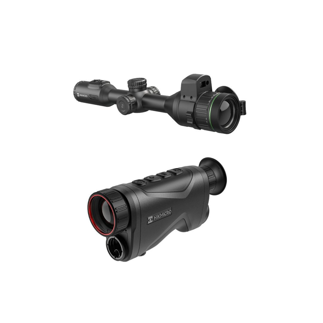 WIN A: HIKMICRO Alpex 4K A50EL LRF Digital Day & Night Rifle Scope w/ Ballistics Calculator + Condor Pro CQ35L Thermal Monocular with LRF 