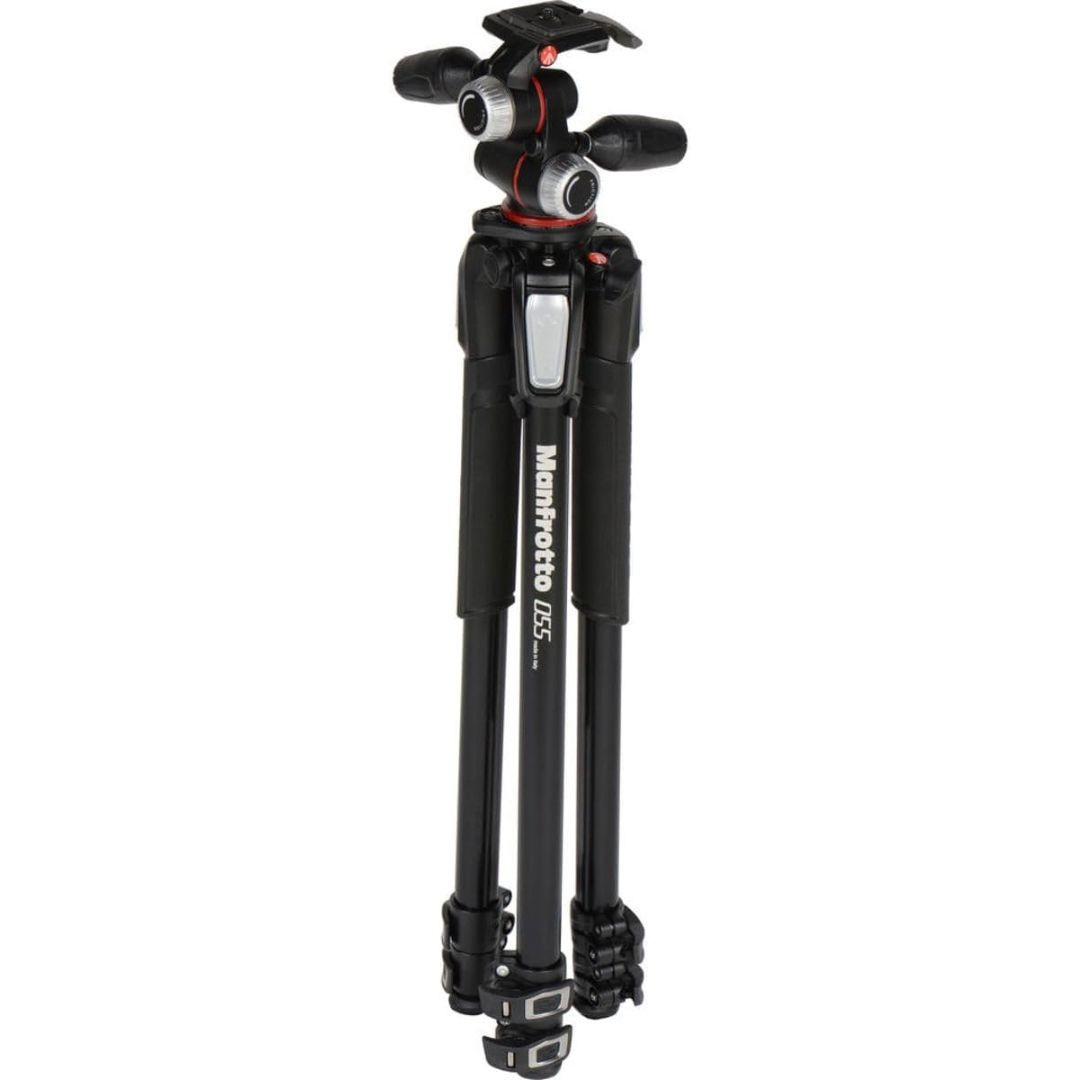 Manfrotto Aluminium 3-Section Horizontal Column Tripod with X-PRO 3-Way Head