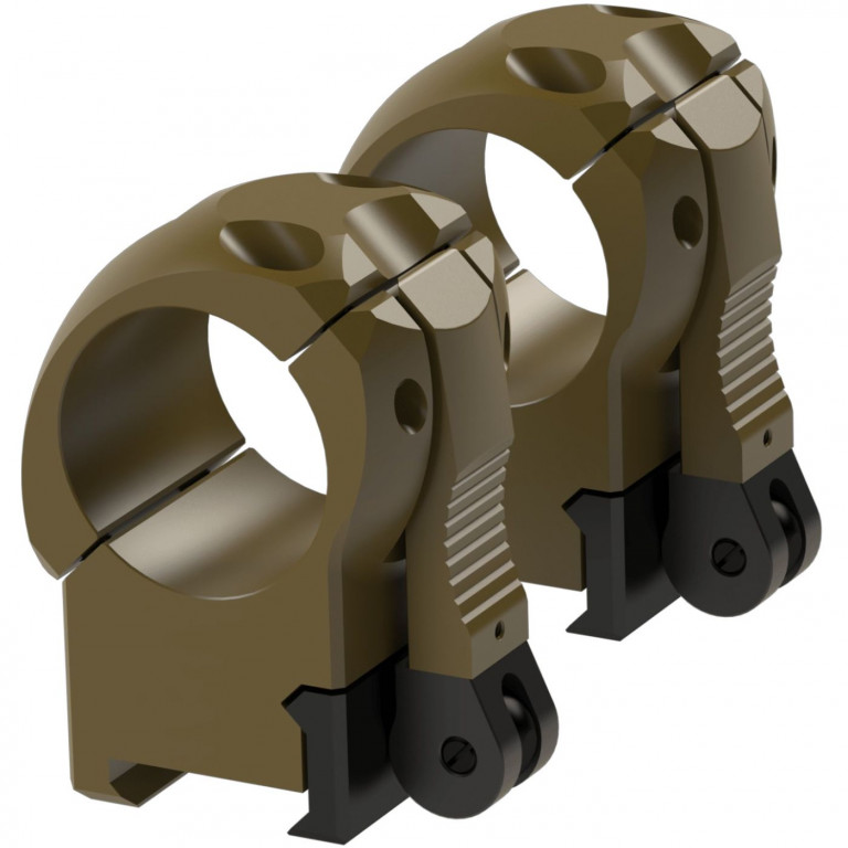 Immersive Optics SwiftLock 30mm Rifle Scope High Mounts - Flat Dark Earth