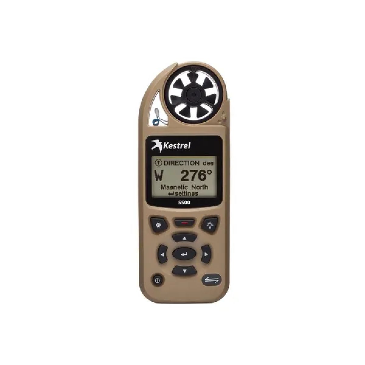 Kestrel 5500 Weather Meter with LiNK + Vane Mount - Desert Tan