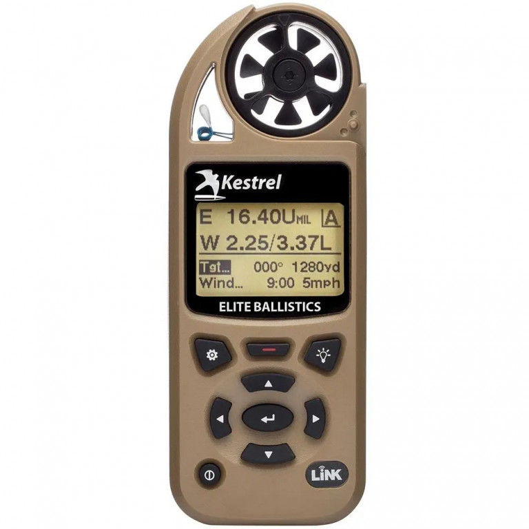 Kestrel 5700 Elite Weather Meter with Applied Ballistics with LiNK - Desert Tan
