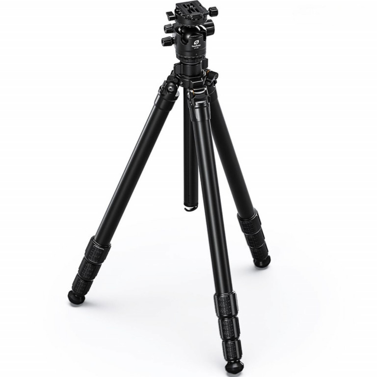 Leofoto Wings of God BLACK LG324C 10 Layer Carbon Water, Sand and Dust proof Corrosion Resistant Titanium Feet Spider Tripod with LH-40R Low Profile Ball Head