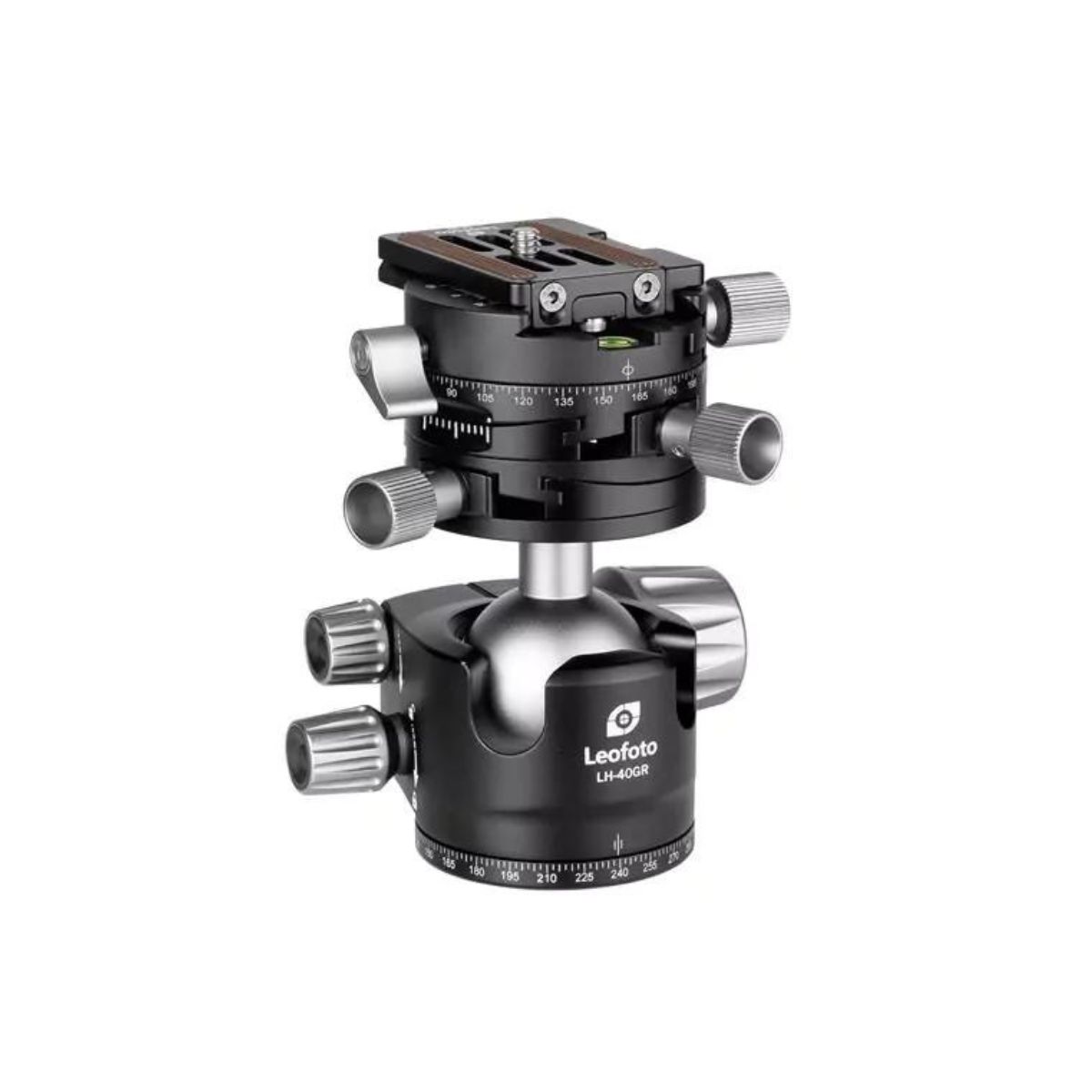 Leofoto LH-40GR Geared Head 40mm Low Profile Ball Head + Geared Panning Clamp