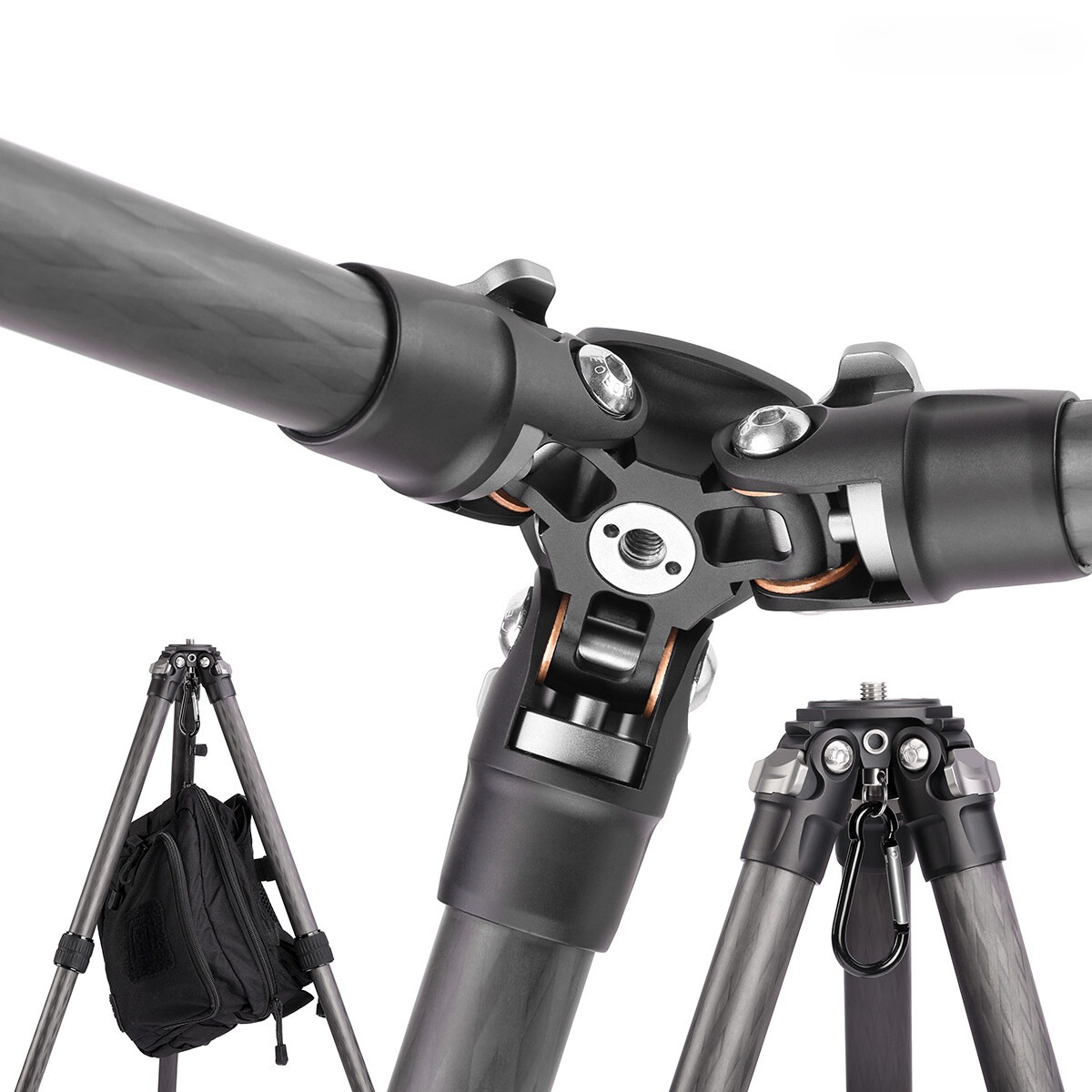 Leofoto Ranger LS-225C 10x Layer Carbon Fiber Tripod with LH-25 Low Profile Ballhead & Separate Centre Column