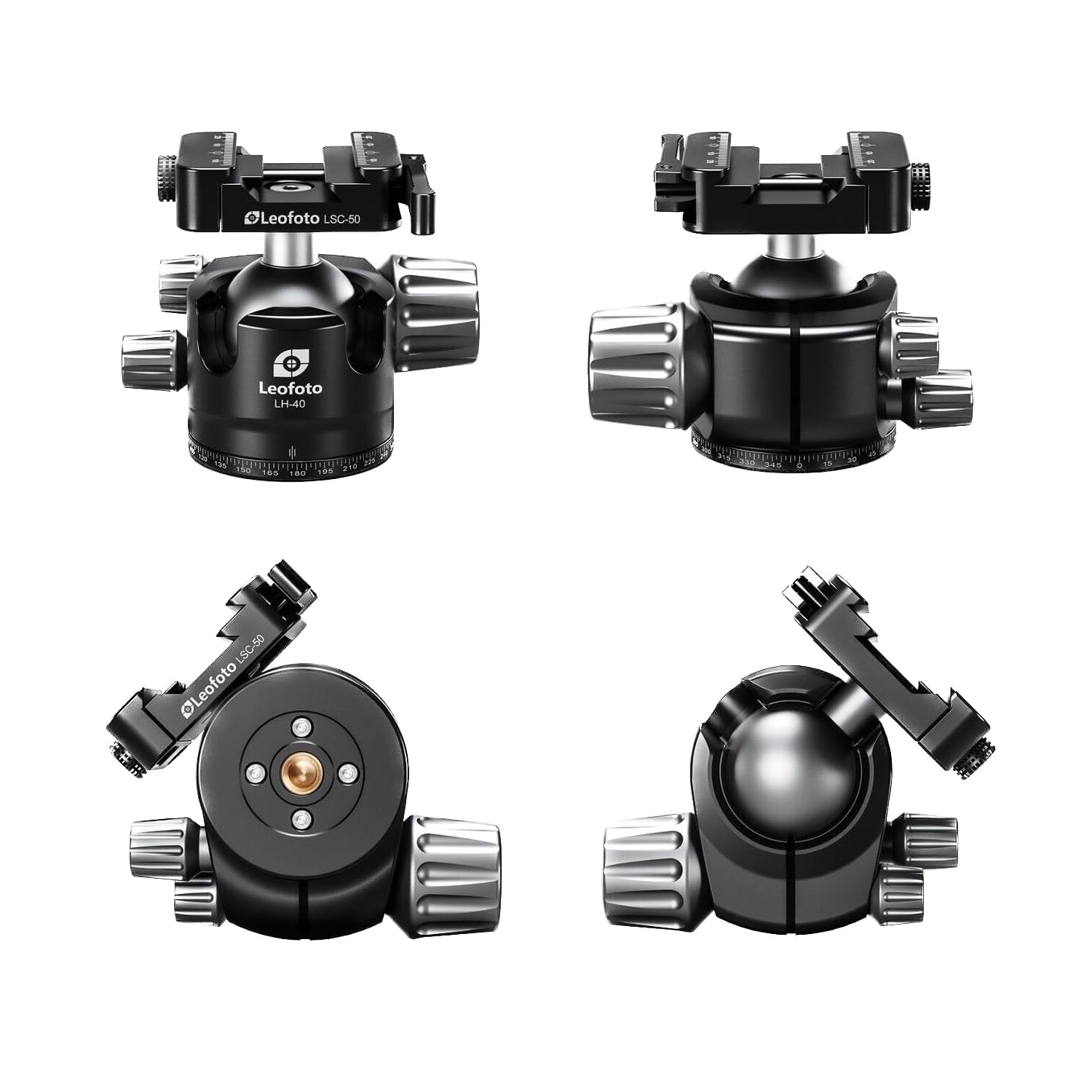 Leofoto Summit TALL Tripod Kit LM-364CL 10 Layer Carbon Spider 180 Degree Folding Silicone Handle Tripod with LH-47SC Low Profile Ball Head - Max Load 20kg