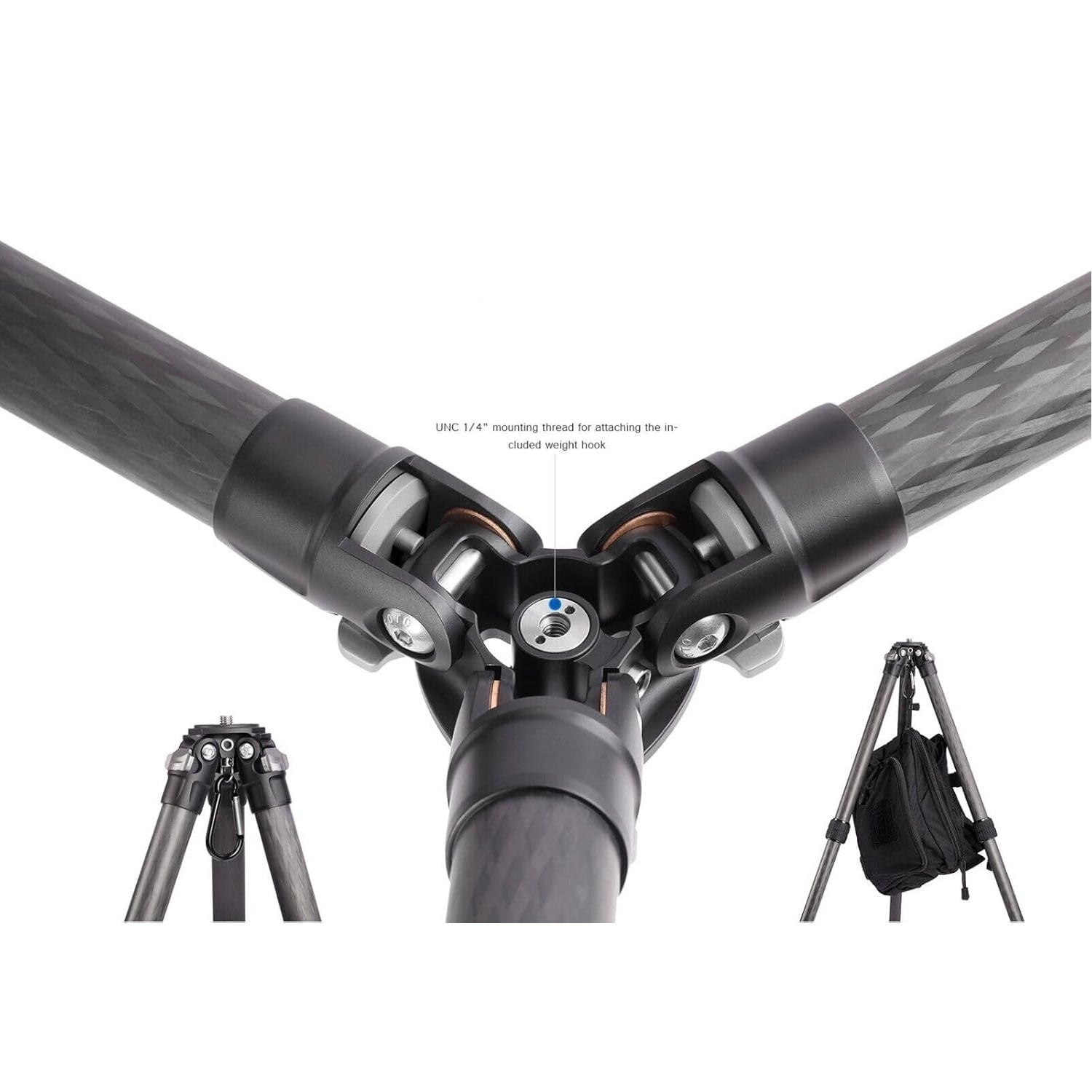 Leofoto Summit TALL Tripod Kit LM-364CL 10 Layer Carbon Spider 180 Degree Folding Silicone Handle Tripod with LH-47SC Low Profile Ball Head - Max Load 20kg