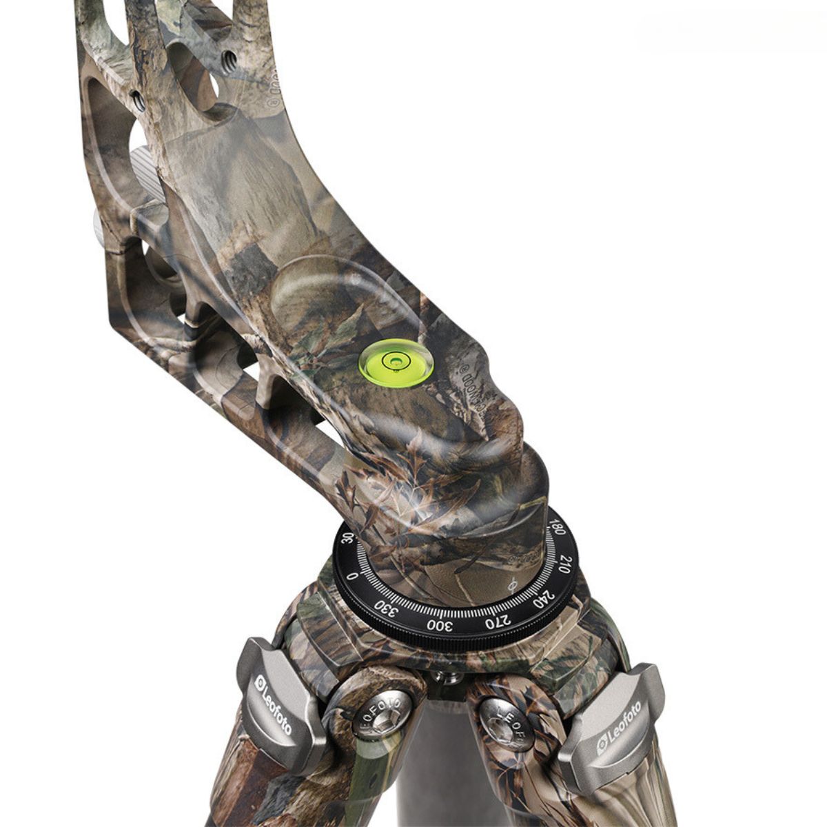 Leofoto Ranger LS-365C Lightweight 10x Layer Carbon Half Ball Levelling Tripod with PG1 CAMO Gimbal Head