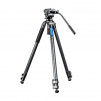 Leofoto Manba LVM Video Head System LVM-323C Flip Lock Carbon Fibre Tripod and BV-10 Video Fluid Head 6kg