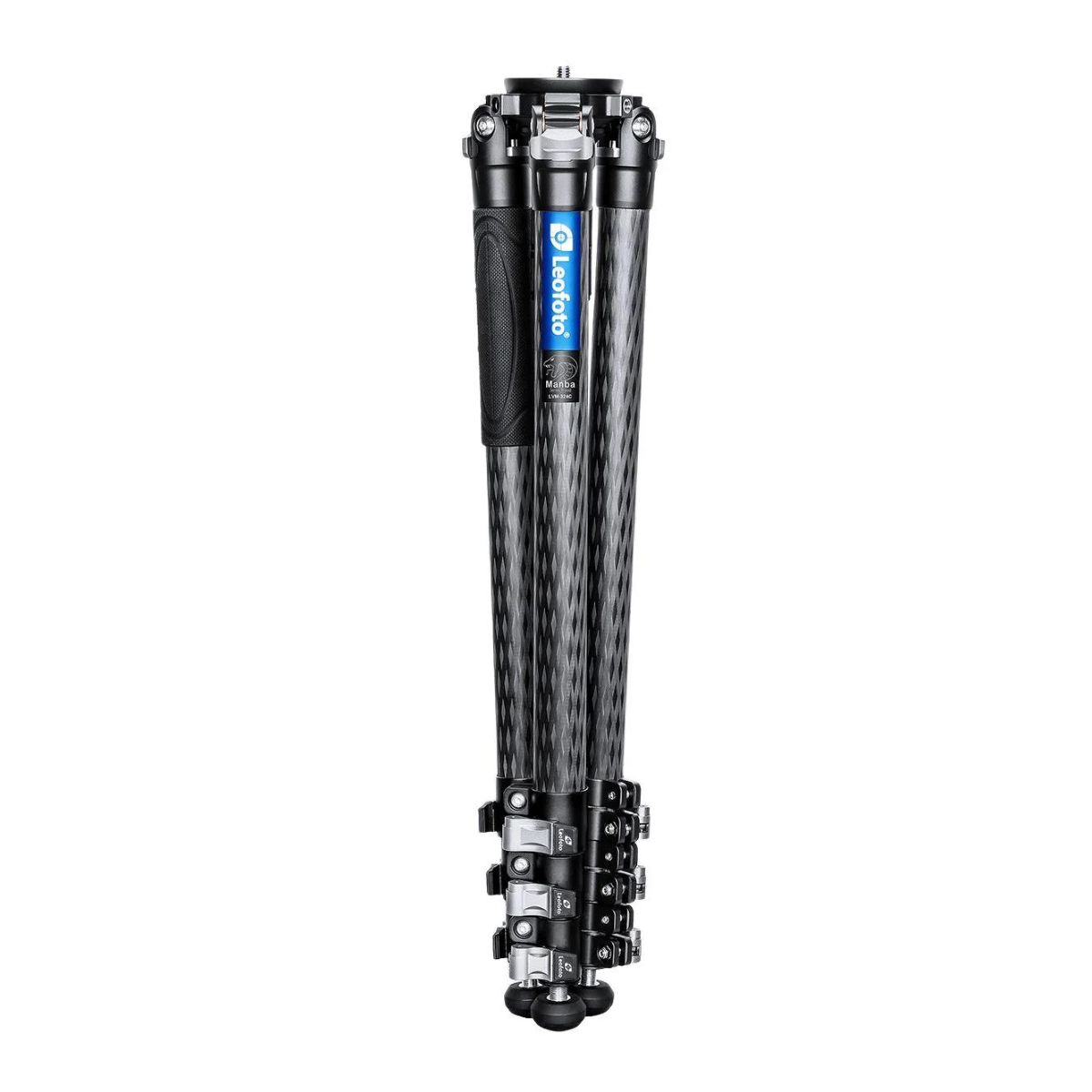 Leofoto Manba LVM Video Head System LVM-324C Flip Lock Carbon Fibre Tripod with BV-15 Video Fluid Head 10kg