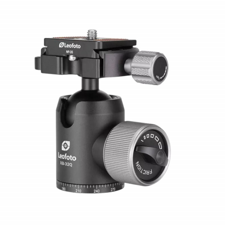 Leofoto XB Series Pro XB-32Q Ballhead with DM-35 Clamp and NP35 Plate