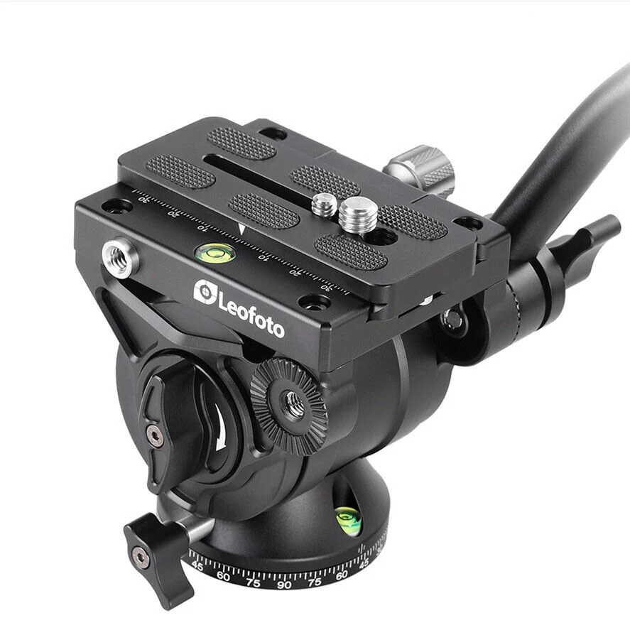 Leofoto BV-10 Fluid Video Head with Arca Compatible QR Plate