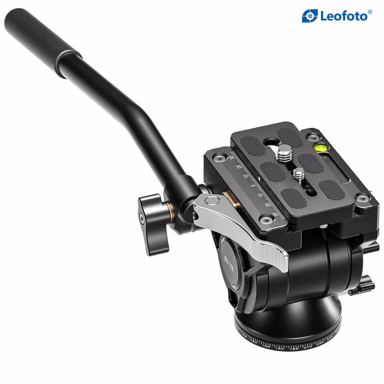 Leofoto BV-10L Fluid Video Head with Lever Lock Arca Compatible QR Plate