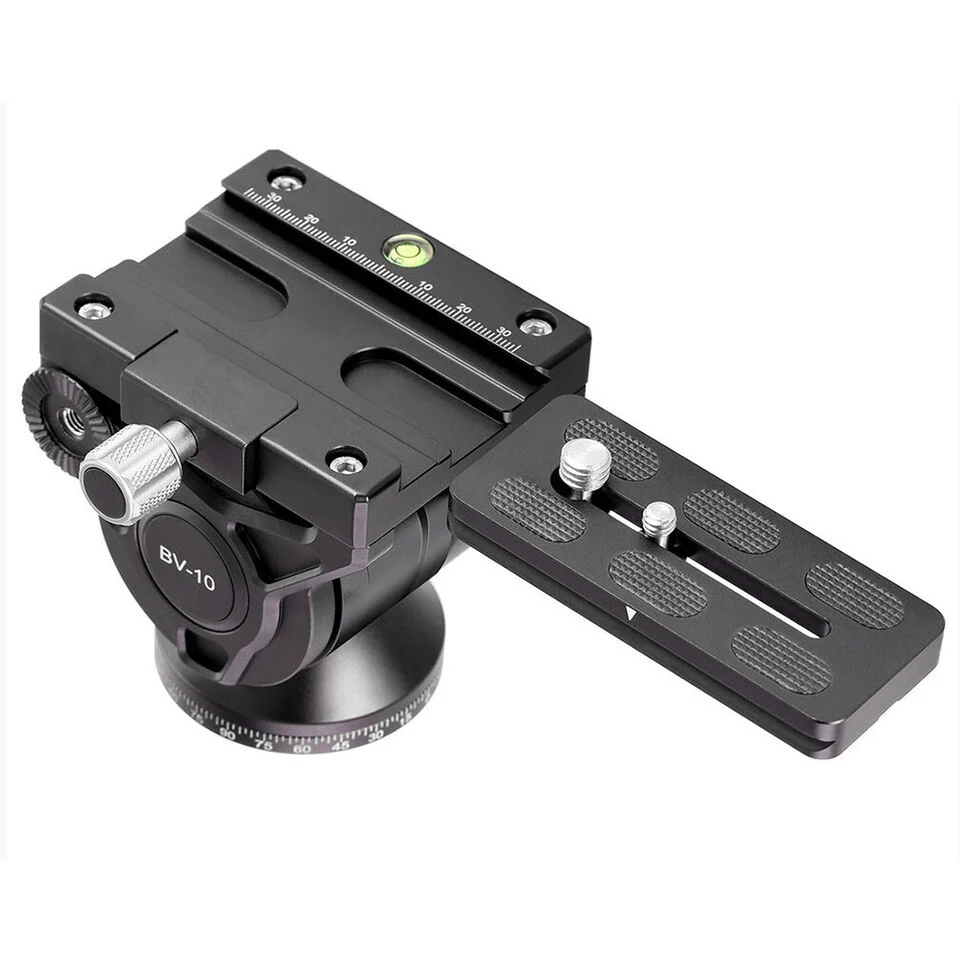 Leofoto BV-10 Fluid Video Head with Arca Compatible QR Plate
