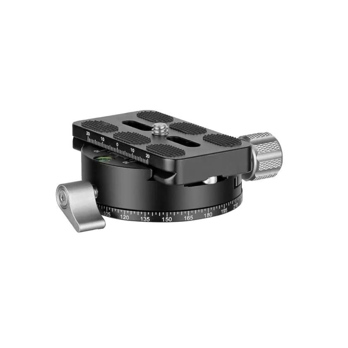 Leofoto PAN-02&QP70 Panning Clamp with arca dovetail and QR plate (15 indexing rotator)