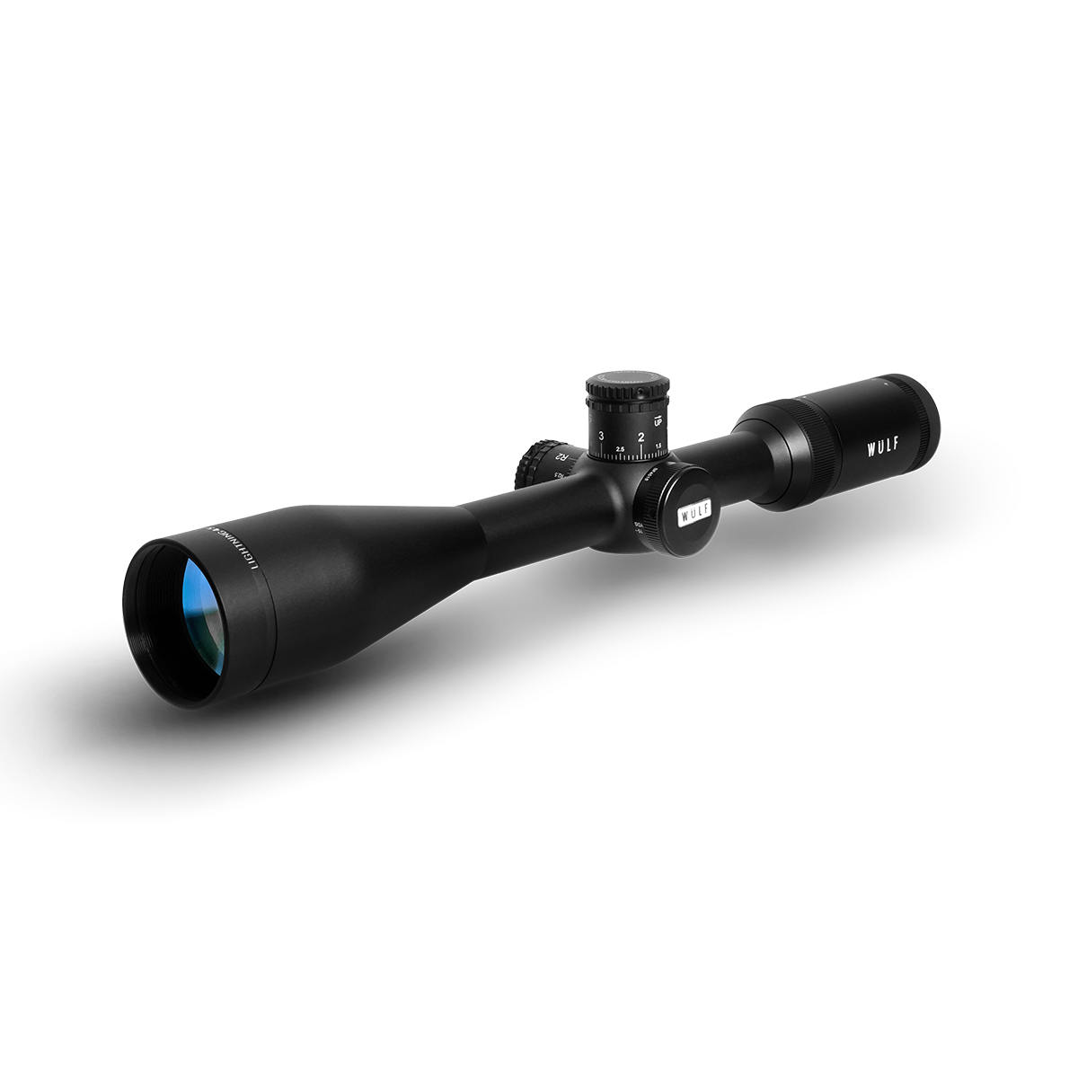 WULF Lightning 4.5-18x44 SFP Non Illuminated Half Mildot Side Focus (1 inch) Tactical 0.1 MRAD Rifle Scope 