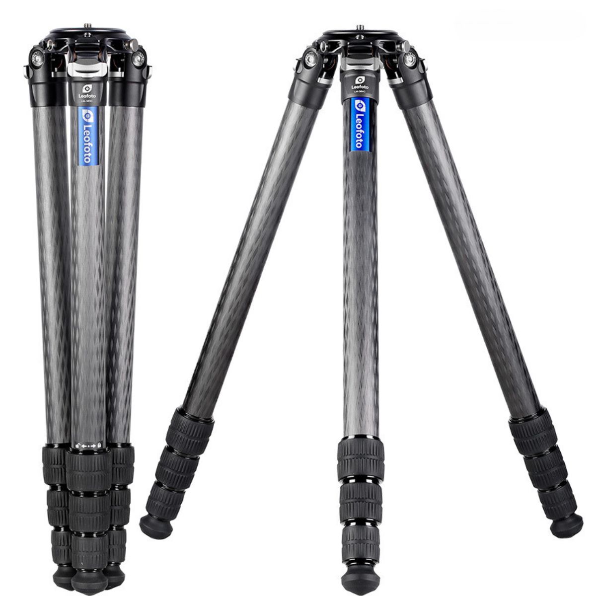 Leofoto LM Summit LM-364CL 10 Layer Carbon Hollow-out Spider 75mm Bowl Tall Tripod with Safety Lock System