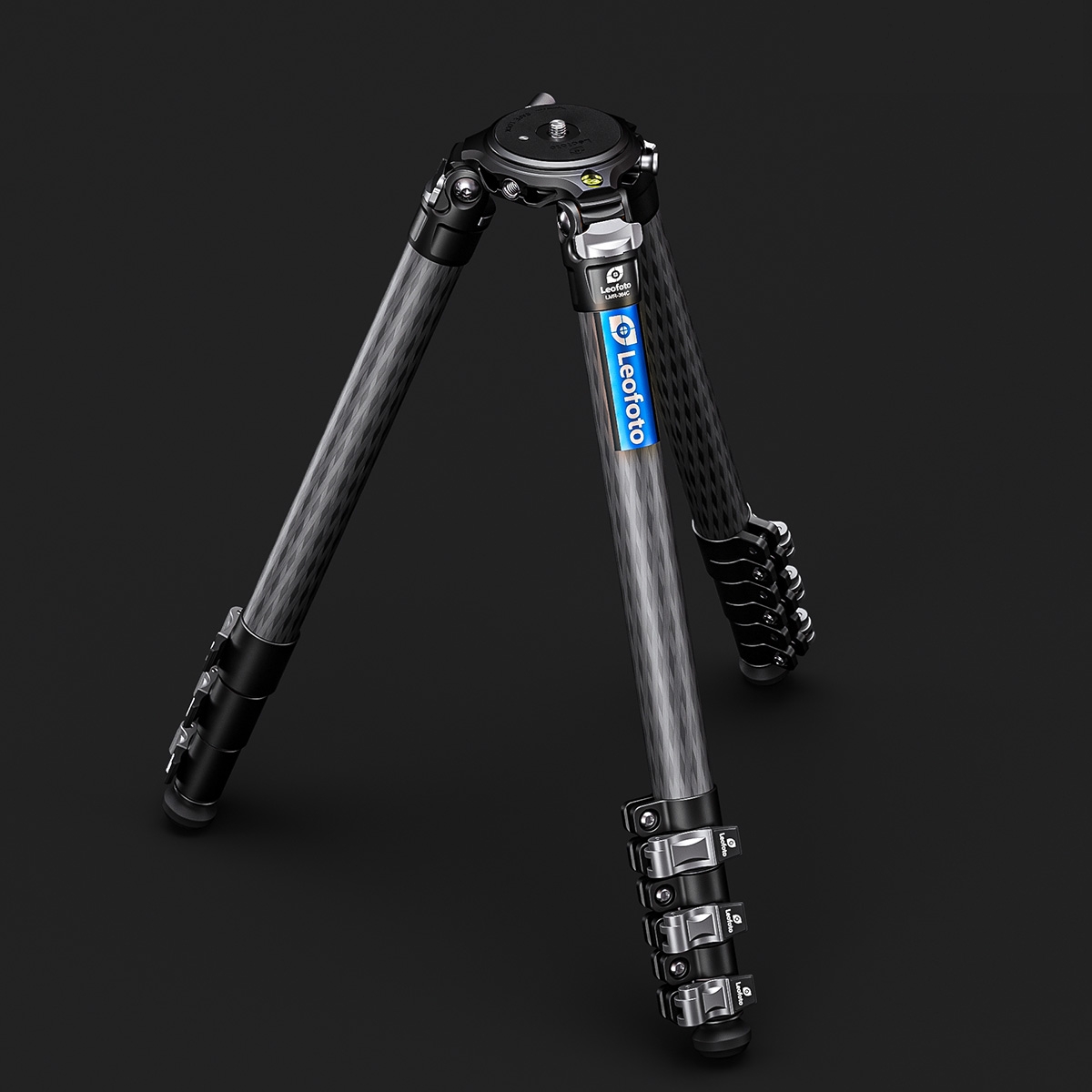 Leofoto LMR-364C 4-Section Carbon Fibre Tripod for Heavy Cameras and Lenses - 1640mm, 30kg