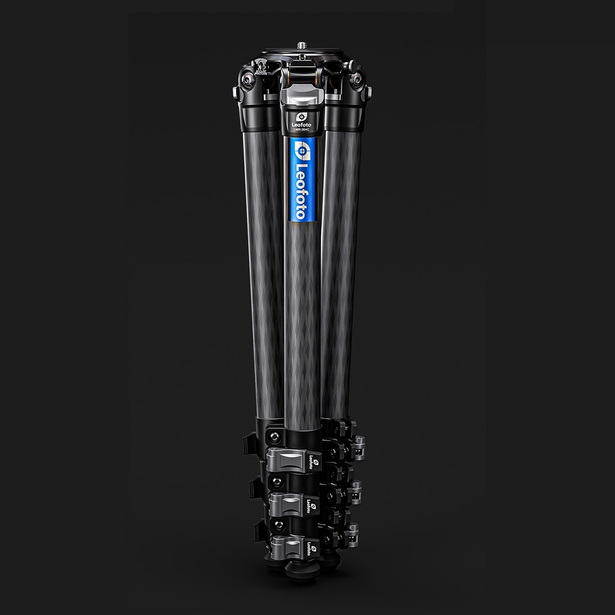 Leofoto LMR-364C 4-Section Carbon Fibre Tripod for Heavy Cameras and Lenses - 1640mm, 30kg