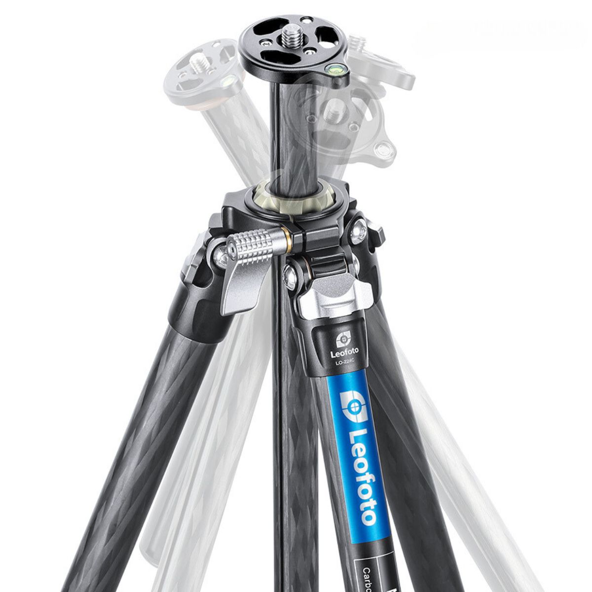 Leofoto MR. O LO-224C 10 Layer Carbon Spider Ball Tripod with Centre Column and BV-1R Mini Fluid Head