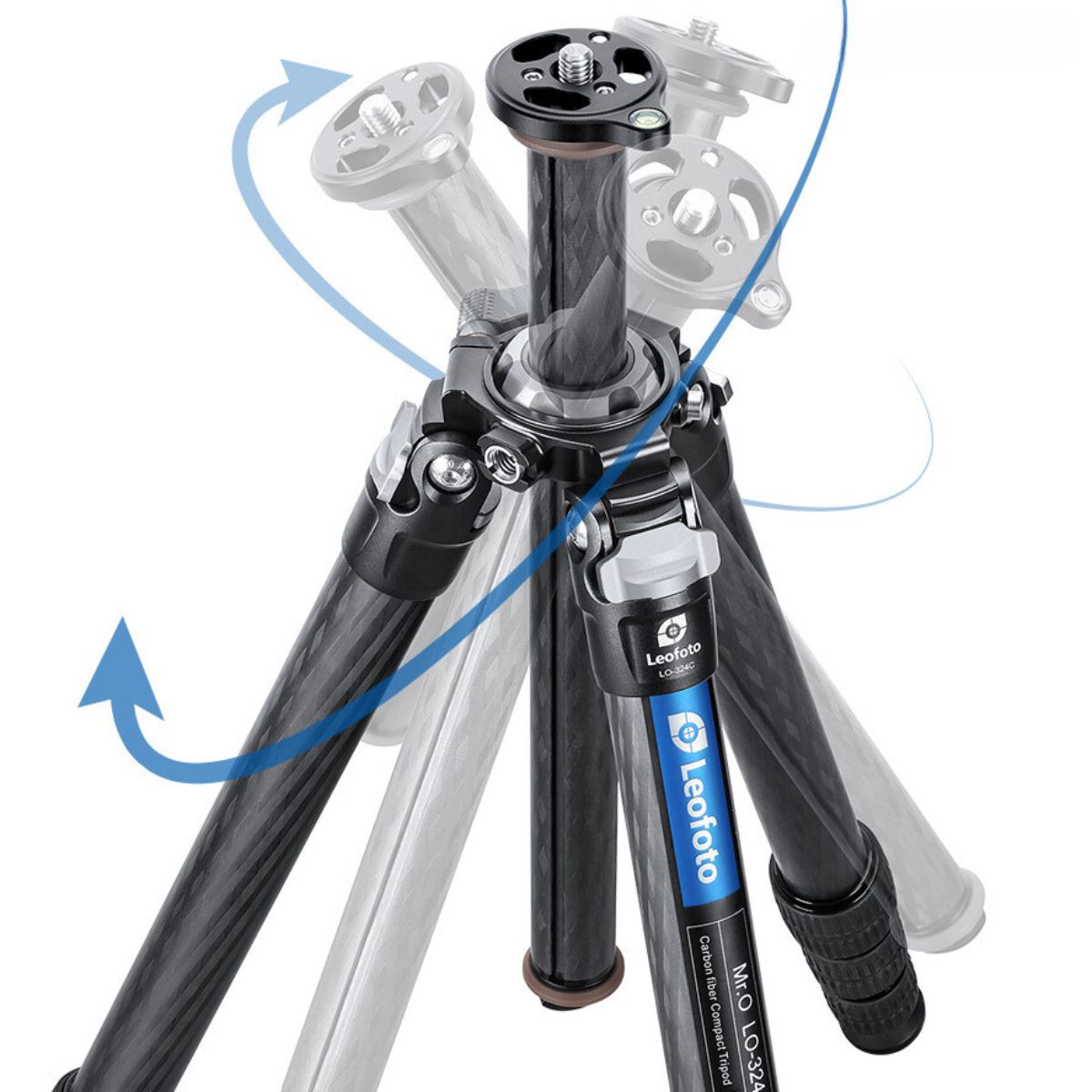 Leofoto MR. O LO-324C 10 Layer Carbon Spider Ball Tripod with Centre Column