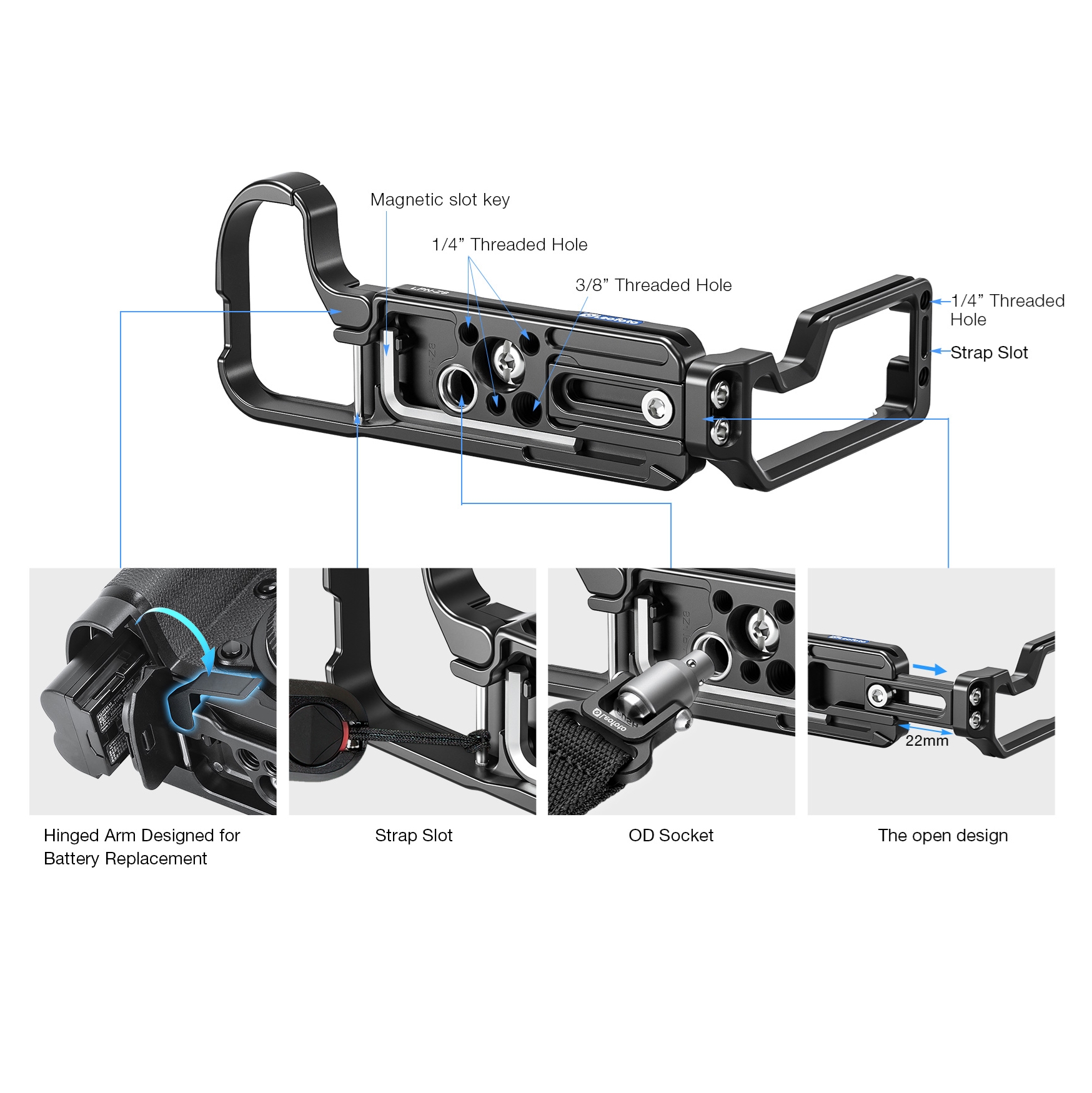Leofoto LPN-Z8 Custom L Bracket for Nikon Z8