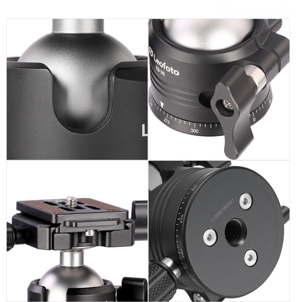 Leofoto Ranger LS-223C 10x Layer Carbon Fiber Mini Compact Tripod with EB-36 Low Profile Dual Panorama Ballhead