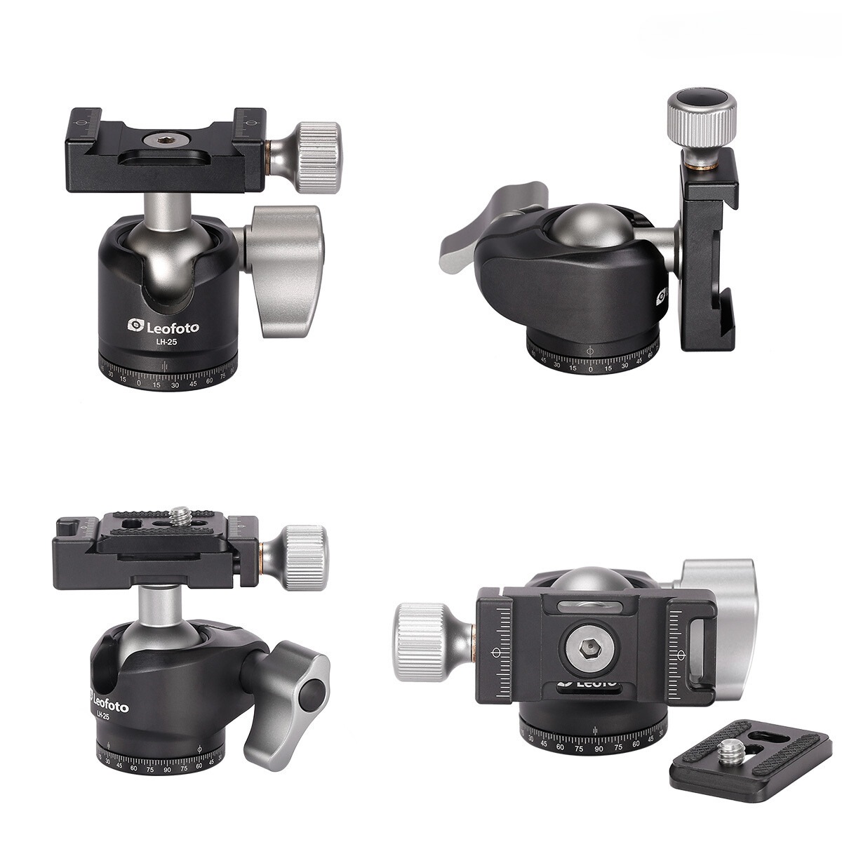 Leofoto Ranger LS-224C 10x Layer Carbon Fiber Tripod with LH-25 Low Profile Ballhead & Separate Centre Column