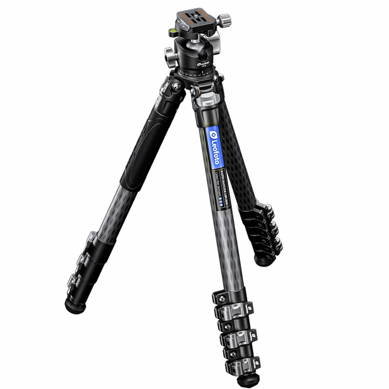 Leofoto LSR-284C 4-Section Carbon Fibre Tripod + LH-30 Screw-Knob Ball Head - 1380mm, 10kg