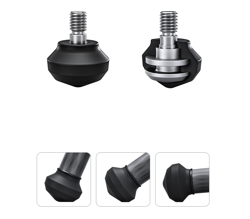 Leofoto LSR-284C 4-Section Carbon Fibre Tripod + LH-30 Screw-Knob Ball Head - 1380mm, 10kg