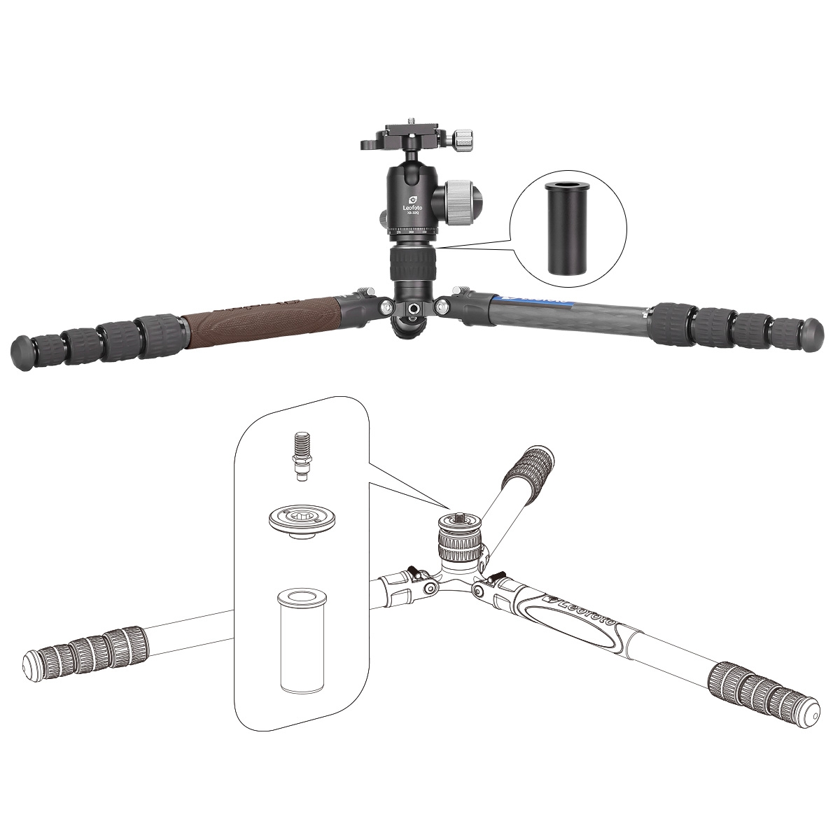 Leofoto Urban LX-225CT 1365mm Tripod with XB-32Q Ball Head