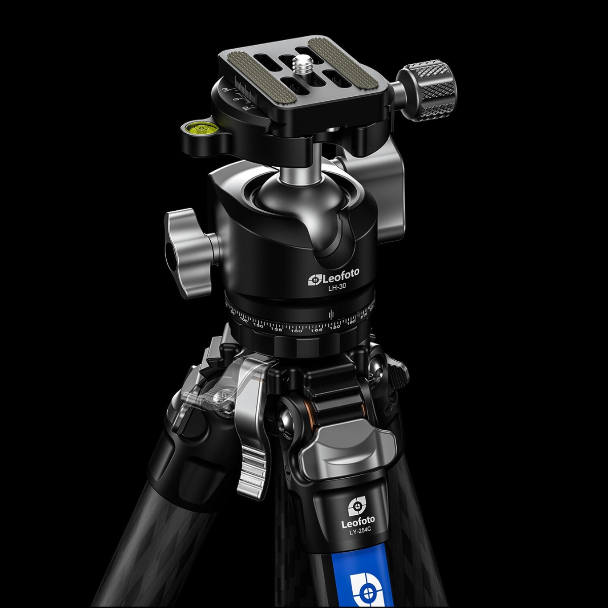 Leofoto MR.Y LY-254C 10 Layer Carbon Y Shaped Centre Tripod with LH-30 Low Profile Ball Head