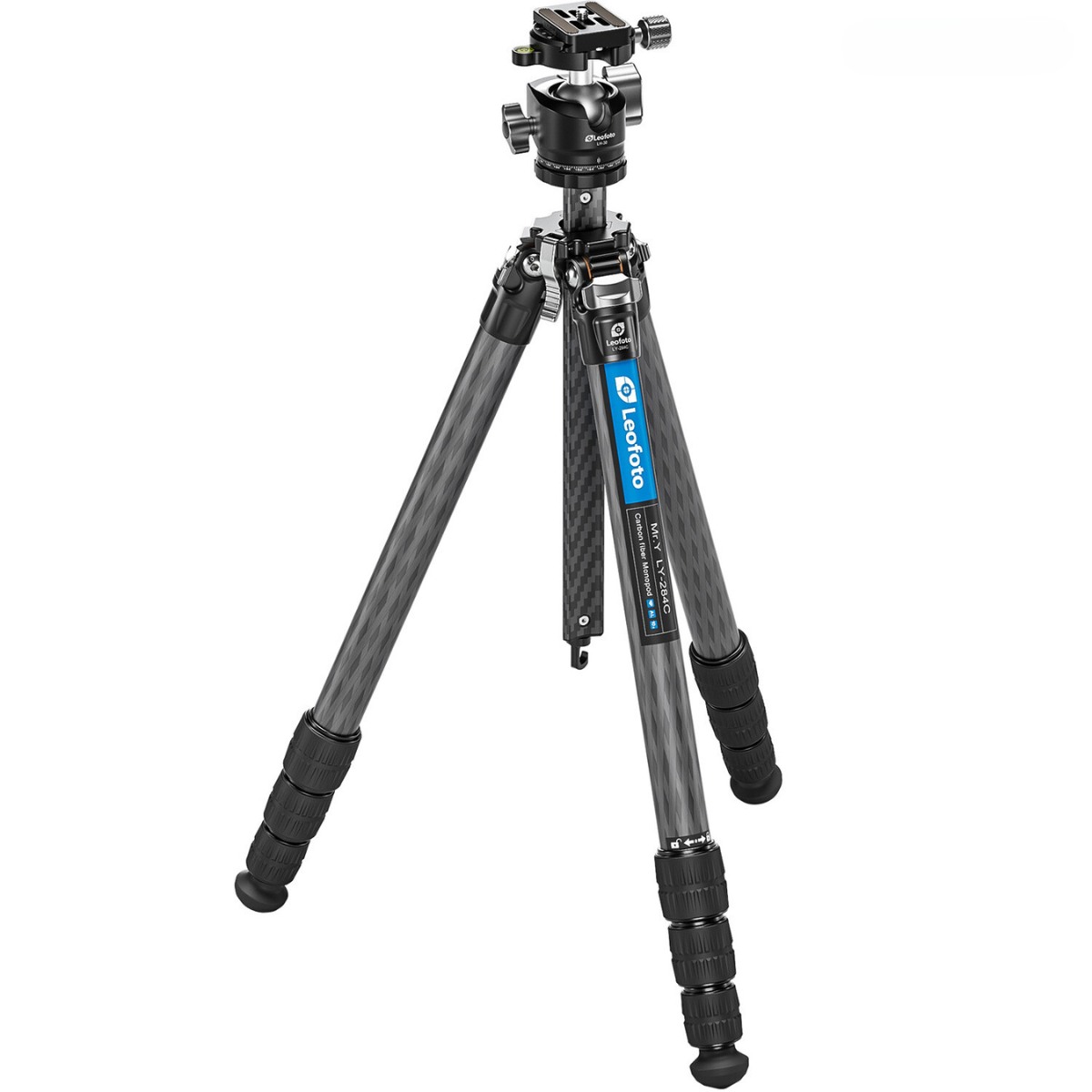 Leofoto MR.Y LY-284C 10 Layer Carbon Y Shaped Centre Tripod with LH-30 Low Profile Ball Head