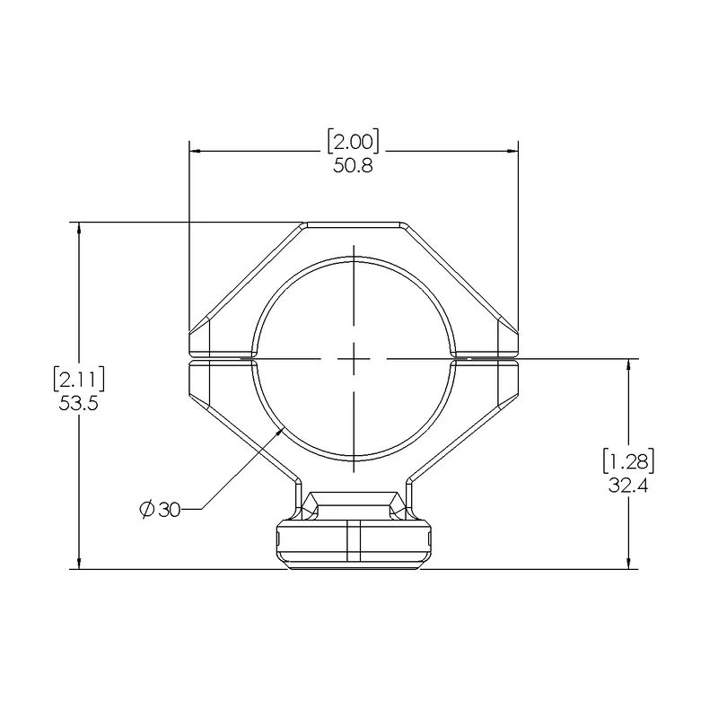 Magne-Tech 34-38.5mm 3x Magnetic Ring Mount Part B Only (Female)