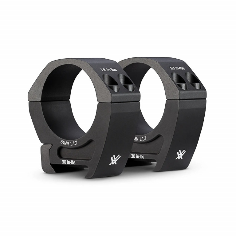 Vortex Pro Riflescope Medium Profile (1.10") 34mm Rings for Picatinny and Weaver Mounts