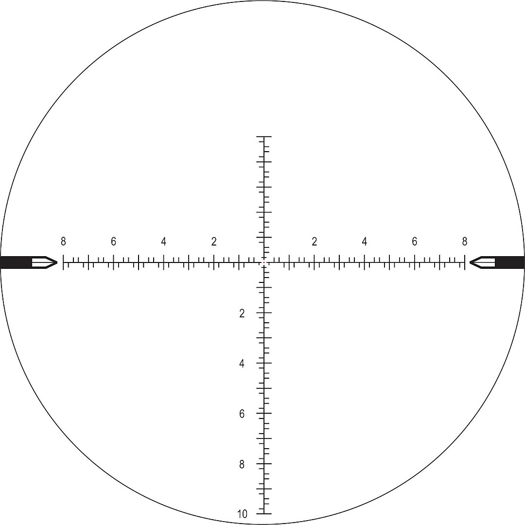 Nightforce Nx8 F2 2.5-20x50mm SFP IR Mil-CF2D 0.1MRAD Zero Stop Rifle Scope 