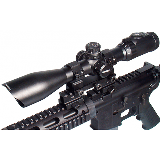 Leapers UTG 1" High 3-Slot Hi-Profile Compact Riser Mount Weaver Picatinny Base