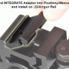 UTG .22/Airgun to Picatinny/Weaver Low Profile Snap-in Adapter
