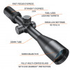 Bushnell Match Pro 6-24x50 FFP Deploy MIL 0.1 MRAD 30mm Rifle Scope