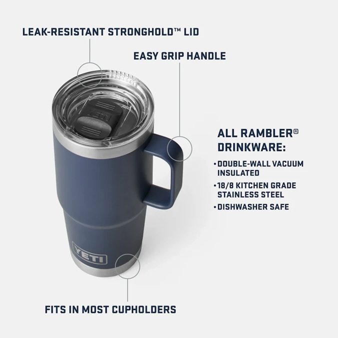 WIN A: YETI Rambler 20oz (591ml) Travel Mug with Stronghold™ Lid - Navy