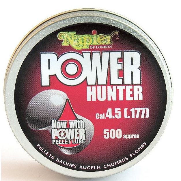 Napier Tin of 500 .177 Hunter Target Pellets